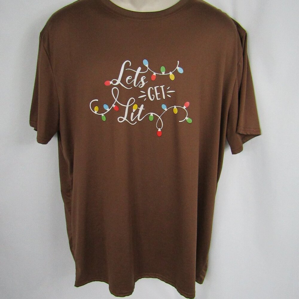 Let's Get Lit | Short Sleeve T-Shirt | Christmas | XXL